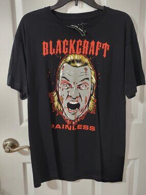 Blackcraft Chris Jericho Painless Black Short Sleeve T-Shirt - Size M - NWT